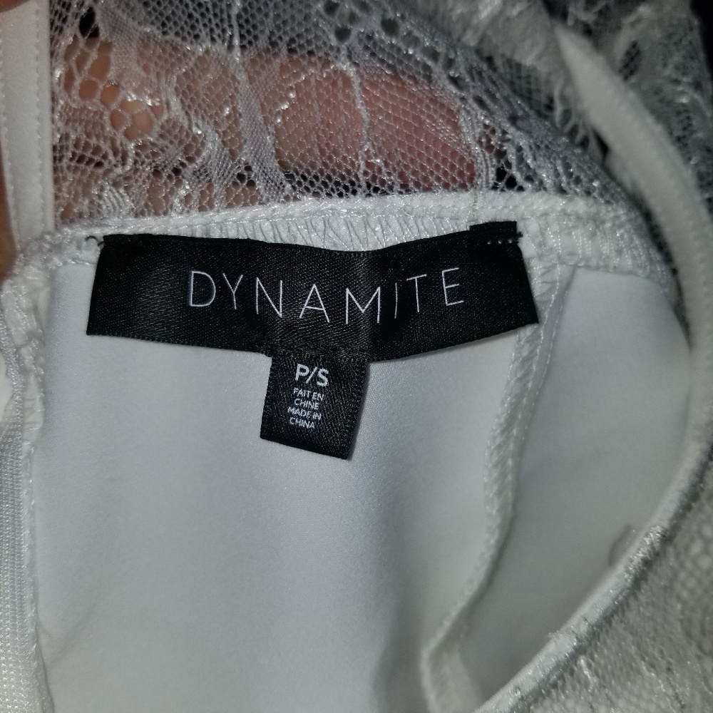 Dynamite lace top off white romper - Picture 6 of 6